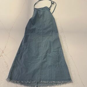 Lulus denim dress with Frayed Hem